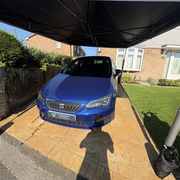 2019 Seat Leon Xcellence Lux full interior exterior reset multi stage correction 3 year ceramic coating engine bay clean 01 by V-Power Mobile Detailing