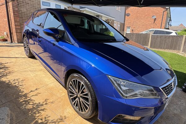 2019 Seat Leon Xcellence Lux full interior exterior reset multi stage correction 3 year ceramic coating engine bay clean 04 by V-Power Mobile Detailing
