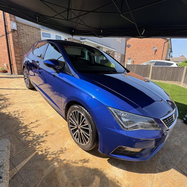 2019 Seat Leon Xcellence Lux full interior exterior reset multi stage correction 3 year ceramic coating engine bay clean 04 by V-Power Mobile Detailing