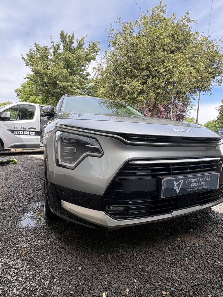 Kia Niro interior deep clean exterior decontamination polish ceramic coating 07 by V-Power Mobile Detailing